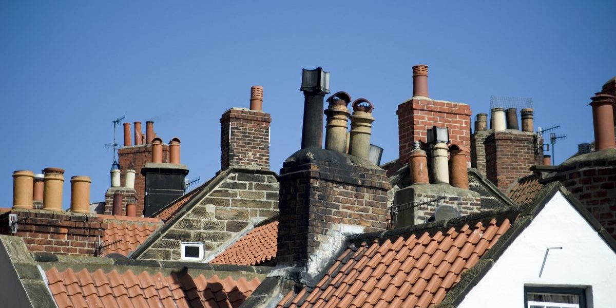 Variety of chimney pots in Robin Hoods Bay